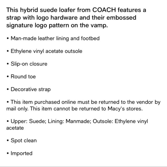 Coach Cream Loafers with Signature Pattern - Picture 10 of 10